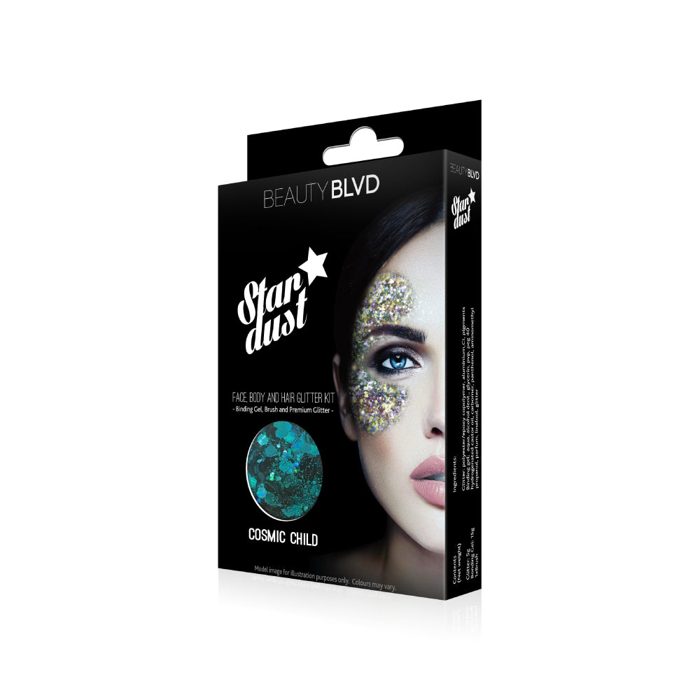 Stardust Face, Body and Hair Glitter Kit - Cosmic Child | Beauty BLVD