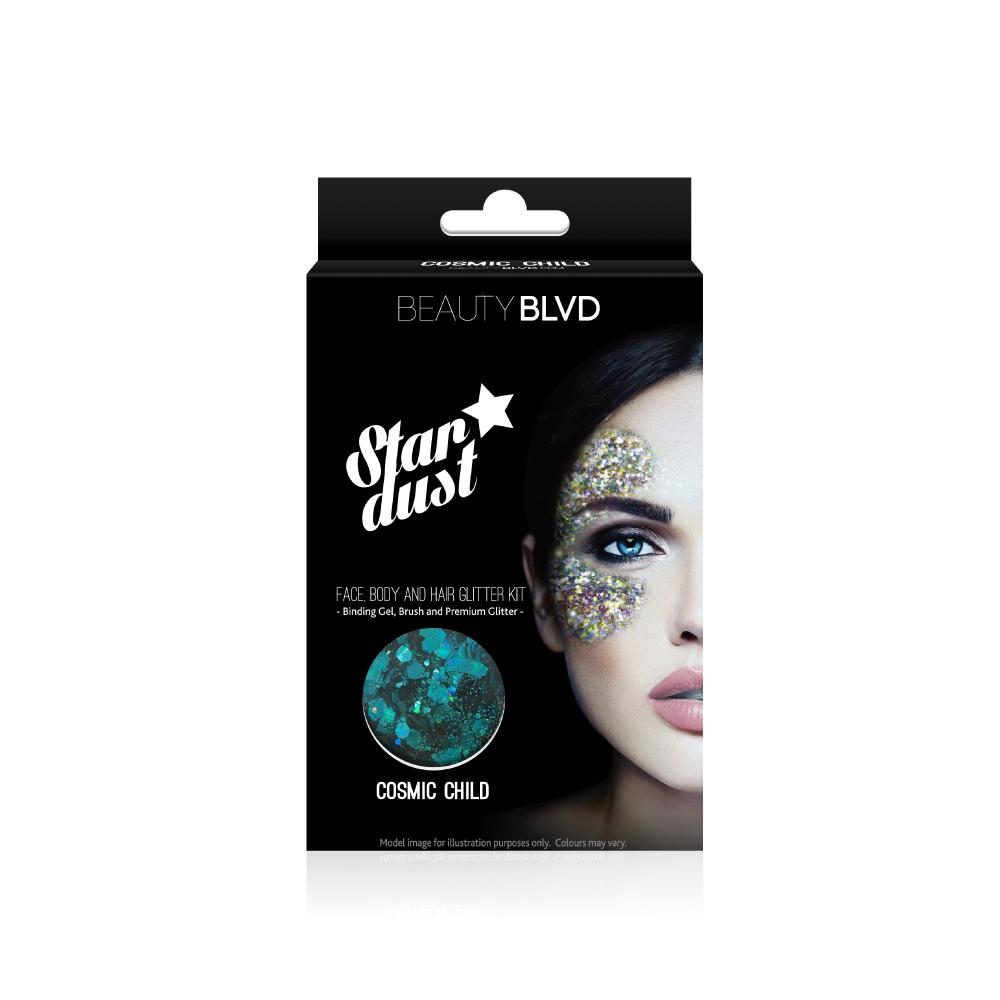 Stardust Face, Body and Hair Glitter Kit - Cosmic Child | Beauty BLVD